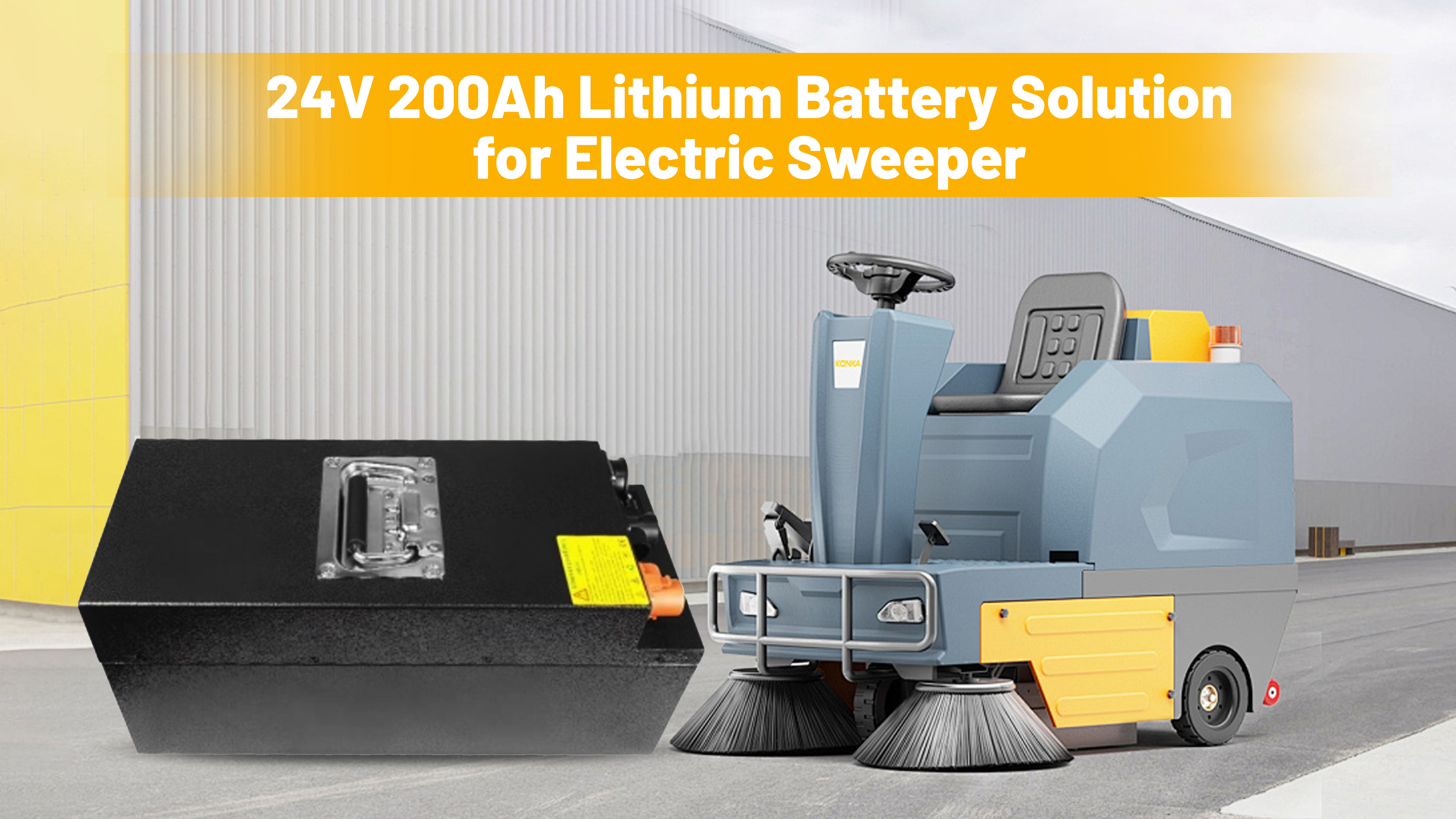 τελευταία εταιρεία περί 24V 200Ah LiFePO4 Battery Solution for Electric Sweepers – Lead-Acid Replacement