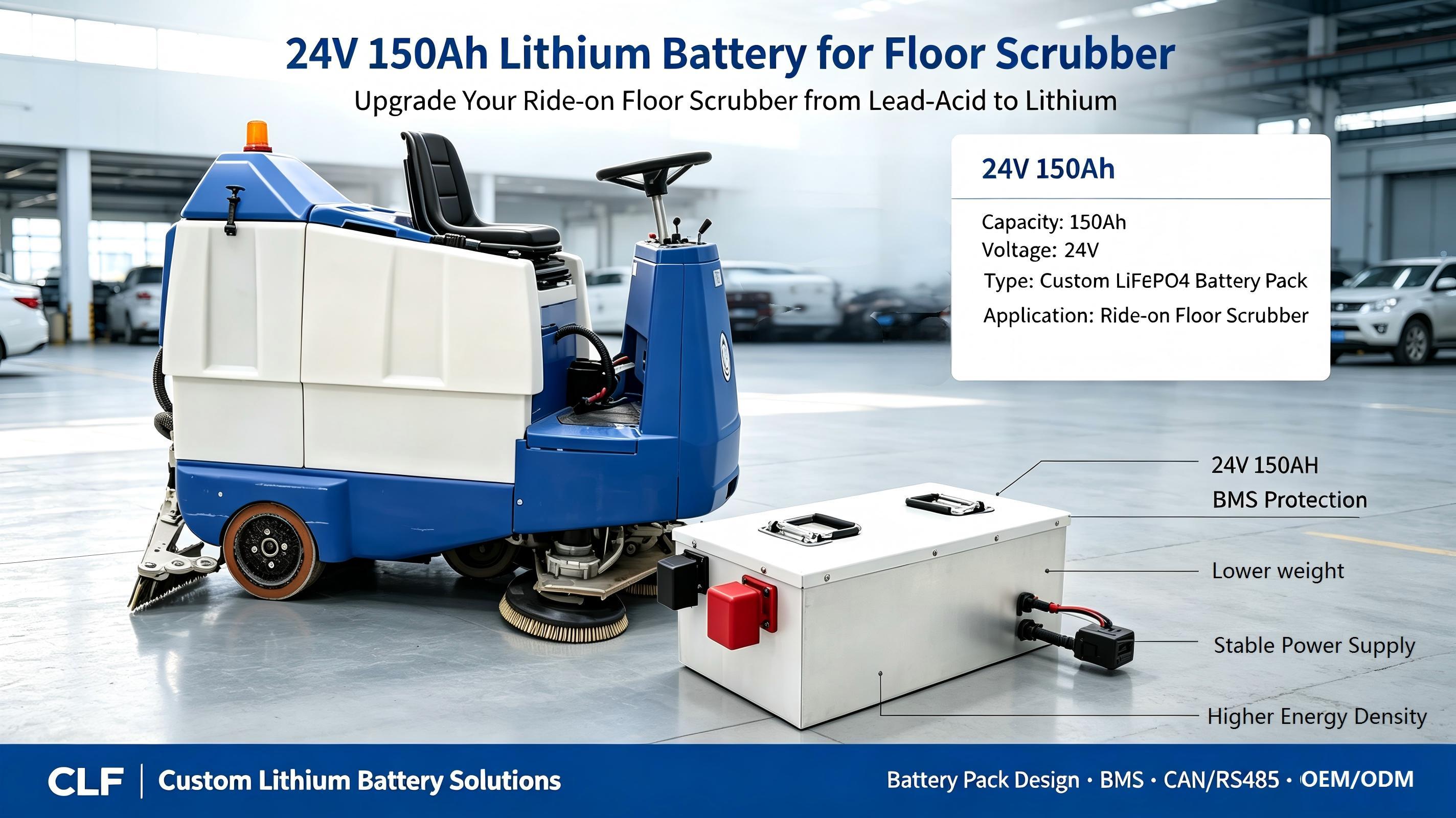 τελευταία εταιρεία περί 24V 150Ah Lithium Battery for Industrial Floor Scrubbers