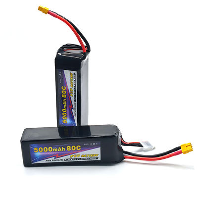 5000mAh 6S 22.2V Drone Battery with High Energy Density and Long Service Life for FPV and Agricultural Drones