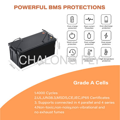 96V 300AH IP67 Waterproof OEM/ODM Lithium Iron Phosphate Battery Pack for Marine and Electric Boats