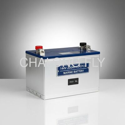 144V 200Ah IP67 Waterproof Fast Charging LiFePO4 Marine Battery for Boats and Yachts