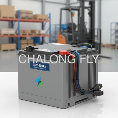 80V 690Ah LiFePO4 Forklift Battery with 55.2kWh Energy and IP67 Dustproof for Heavy-Duty Industrial Use