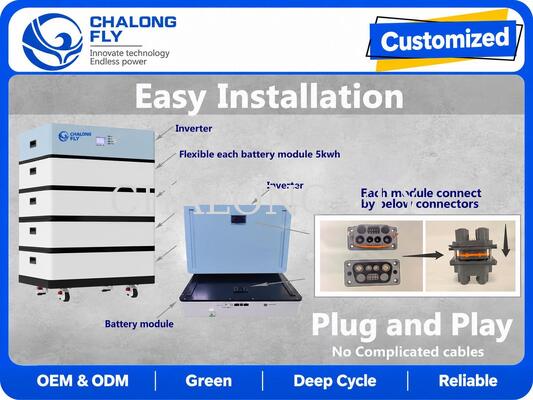 48V 10kWh 20kWh LiFePO4 All-in-One Solar Energy Storage System Residential Energy Storage System