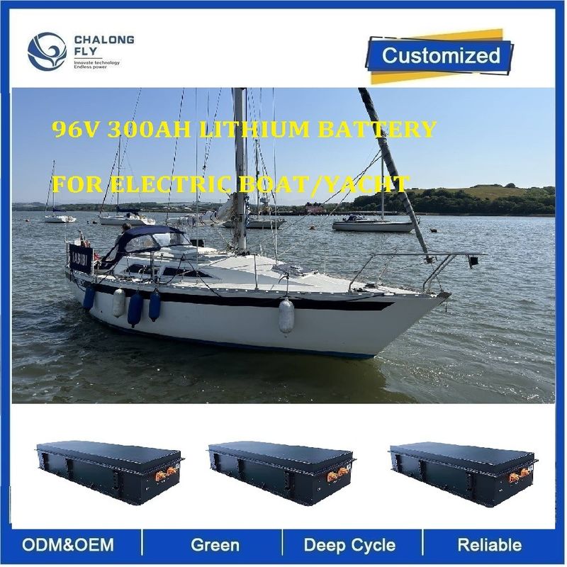 96V 300Ah Marine Lithium Battery with IP67 Waterproof and Stainless Steel Case for Electric Boats
