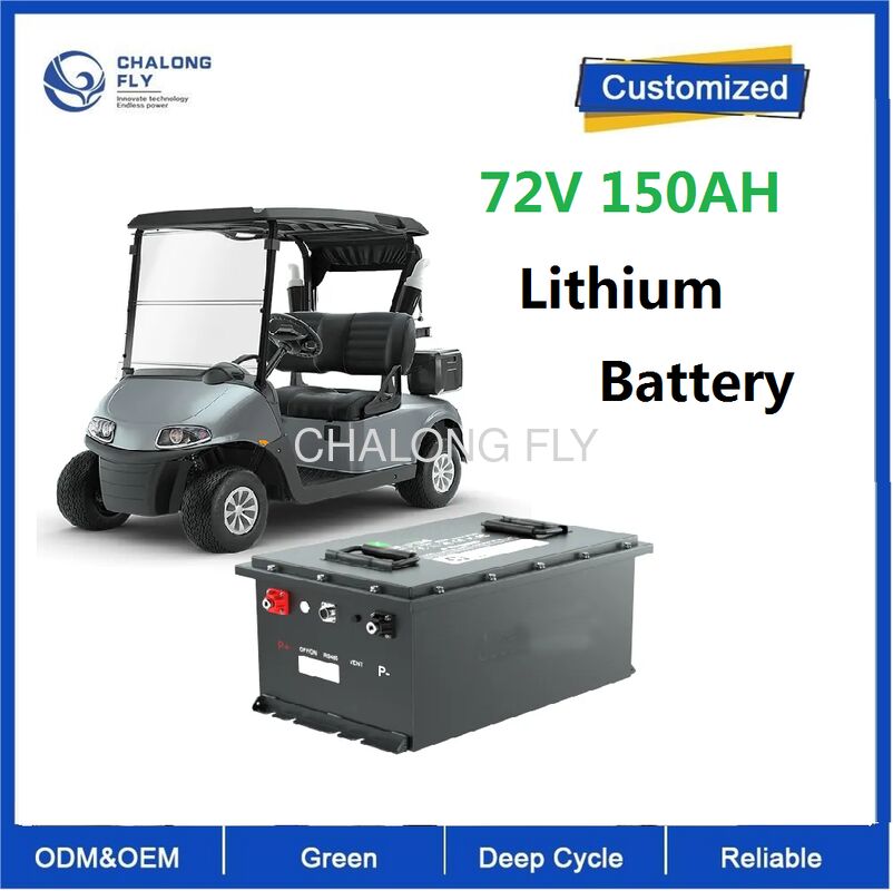 72V 200AH IP67 Waterproof LiFePO4 Battery Lithium Ion Battery Pack for Golf Carts
