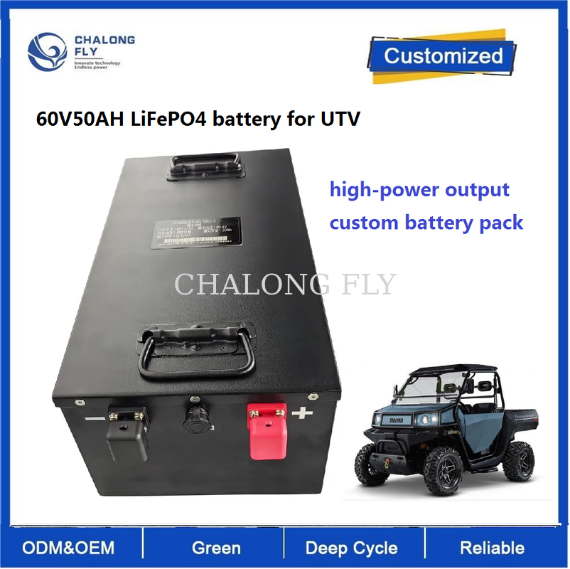 60V 50Ah LiFePO4 Battery for ATV & UTV | 3.04kWh Lithium Battery