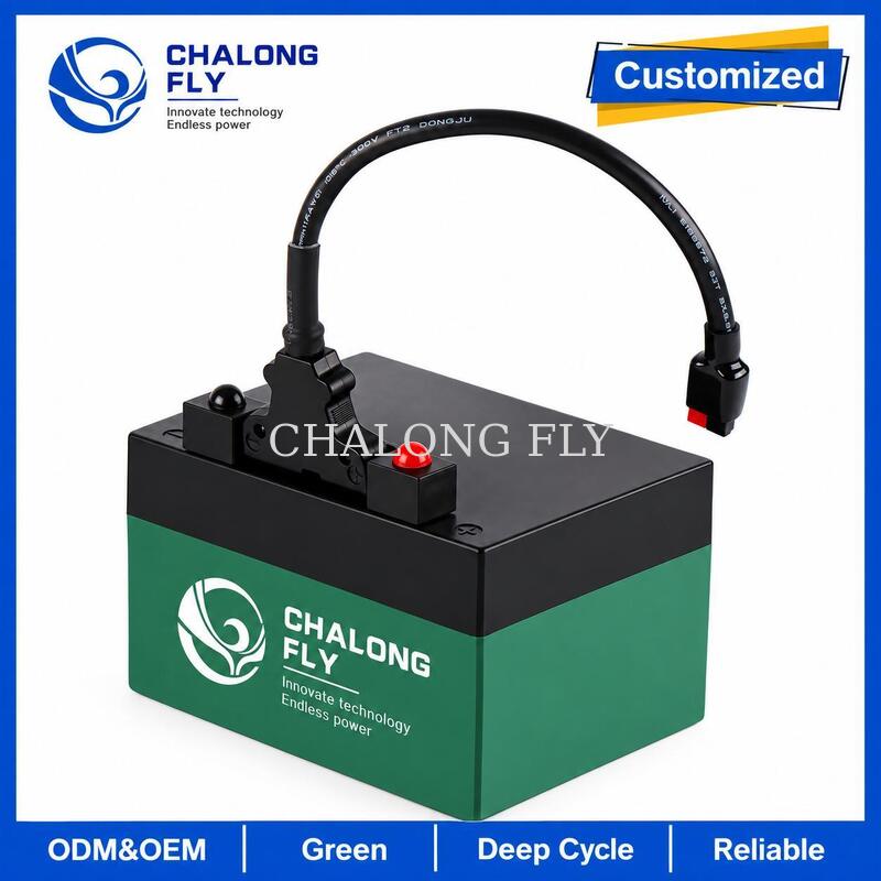 12.8V 18Ah 24Ah LiFePO4 Golf Trolley Battery with T-Bar Connector