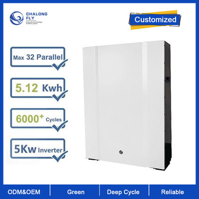 Η μπαταρία λιθίου LiFePO4 48V 100AH 200AH Τεχνητή μπαταρία ιόντων λιθίου 5KW 10KW Powerwall για οικιακό ηλιακό σύστημα αποθήκευσης