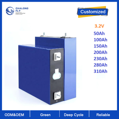 3.2V επαναφορτιζόμενη βαθιά κύκλων 100ah 206ah 280ah 302ah lifepo4 λίθιου μπαταρία μοτοσικλετών μηχανικών δίκυκλων μπαταριών ηλεκτρική
