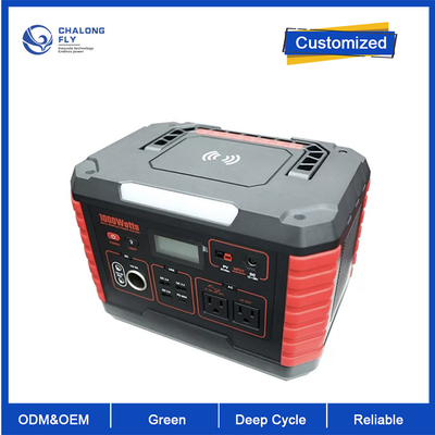 OEM ODM lifepo4 μπαταρία λιθίου 1000W Στήριξη ρεύματος Ηλιακή γεννήτρια μπαταρίες λιθίου για εξωτερικό RV EV Camping