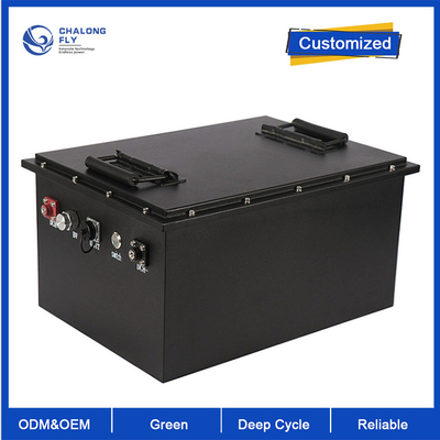 Η βιομηχανική μπαταρία 14S 60V 50AH EV λίθιου της Shell μετάλλων μπαταριών λίθιου ODM LiFePO4 cOem προσάρμοσε τα πακέτα μπαταριών λίθιου