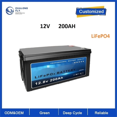 πακέτο 200ah μπαταριών λίθιου 12v LiFePO4 με BMS για Forklift βαρκών στρατόπεδων φορτηγών ηλιακής ενέργειας rv