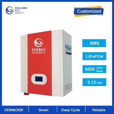 Lifepo4 λίθιου ιονική μπαταριών πακέτων Powerwall τοποθετημένη τοίχος μπαταρία κύκλων μπαταριών 48V 100Ah 12V βαθιά για το σπίτι κατοικημένο