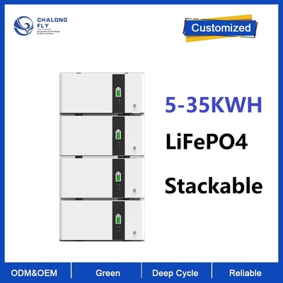 LiFePO4 Stackable 10kwh πακέτο 48v 200Ah 10KWH 15KWH 20KWH μπαταριών λίθιου ιονικό για το σύστημα 6000cycles αποθήκευσης ηλιακής ενέργειας