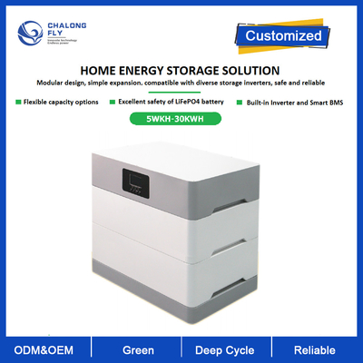 Ιονική μπαταρία 5kwh 10kwh 15kwh 20KWH 30KWH λίθιου ηλιακής ενέργειας LifePO4 με το πιστοποιητικό UL για το σπίτι ESS