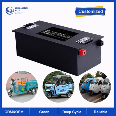 LiFePO4 μπαταρία λιθίου 80AH 120AH 300AH Προσαρμοσμένη 48V 60V 76V 96V μπαταρία ιόντων λιθίου για ηλεκτρική αναπηρική καρέκλα / τρίκυκλο