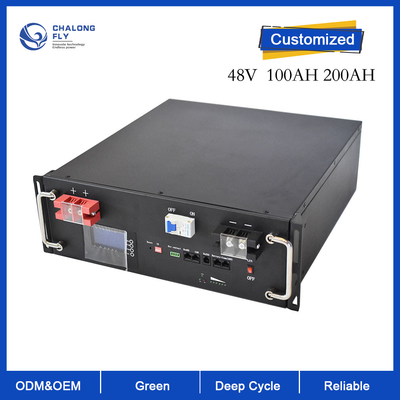 Αδιάβροχα 48V 51.2V 100Ah 150Ah 200Ah λίθιου ODM LiFePO4 cOem πακέτα μπαταριών λίθιου μπαταριών