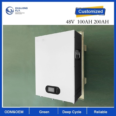 CLF 5KWH 10KWH 15KWH Ηλιακή ενέργεια Συσκευές μπαταριών ιόντων λιθίου LiFePO4 6000 κύκλοι 48V 100AH 200AH Αποθήκευση ενέργειας στο σπίτι