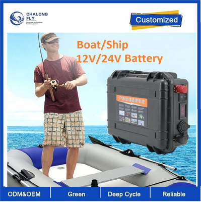 CLF 12V100AH OEM ODM Λιθιοηλεκτρική μπαταρία ηλεκτρικός κινητήρας καγιάκ πλοίου 24 βολτ 200 αμπέρ μπαταρία Marine προωθητήρα
