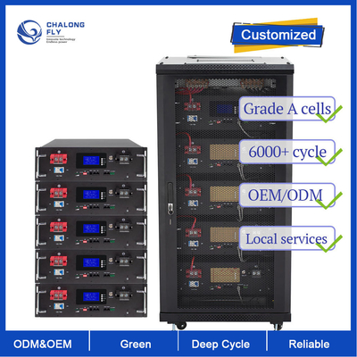 Η μπαταρία 48V 51.2V 100Ah 150Ah 200Ah λίθιου ODM LiFePO4 cOem μπαταριών λίθιου ODM LiFePO4 cOem προσάρμοσε την μπαταρία