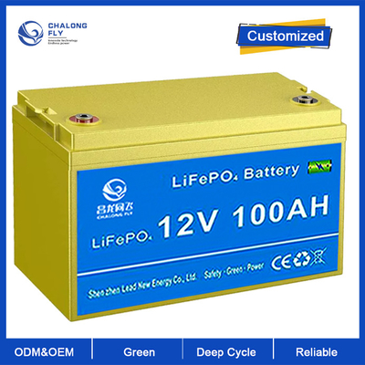12.8V 100Ah μπαταρία λιθίου LiFePO4 για αντικατάσταση οξέος μόλυβδου σε αναλογία φόρτισης 0,2C