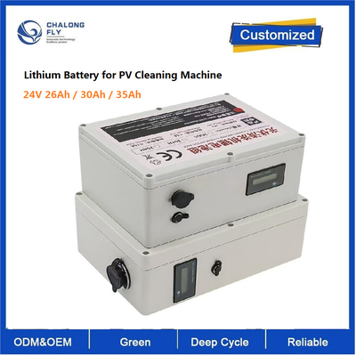 CLF OEM ODM 25.6V 26Ah 30Ah 35Ah Μακρά διάρκεια ζωής της μπαταρίας Strong Power μπαταρία λιθίου για φωτοβολταϊκή καθαρή μηχανή 24V DC κινητήρας