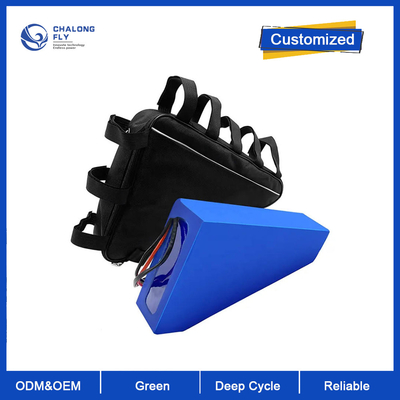 CLF Wholesale 52V 60V 72V 20Ah 25Ah 30Ah 35Ah Τριγωνική μπαταρία ιόντων λιθίου κυλινδρική μπαταρία Ebike για ηλεκτρικό ποδήλατο