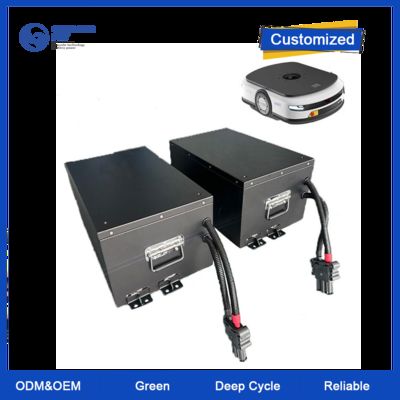 Μπαταρία λιθίου AGV Robot 25.6V 51.2V 83.2V 100A 150A 200Ah 48V Lifepo4 Battery Pack με φορτιστή AGV Lithium Ion Battery