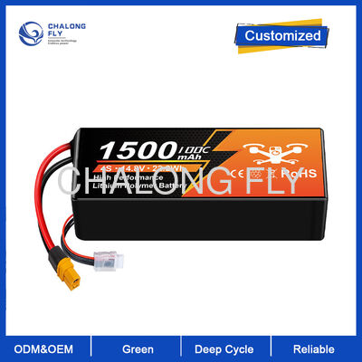Ανθεκτικό 2S1P 7.4V 1500mAh Lithium Polymer UAV Drone Battery Pack με υποστήριξη OEM/ODM