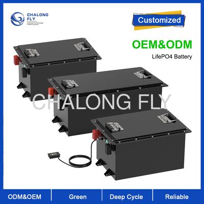 48V 100Ah υψηλής χωρητικότητας μπαταρία LiFePO4 για κάρτες γκολφ με 4000 κύκλους και κύτταρα βαθμού Α