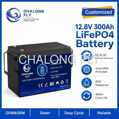 Προσαρμοσμένο πακέτο μπαταριών LiFePO4 12.8V 314Ah με BMS για φορητή ενέργεια και αποθήκευση ηλιακής ενέργειας